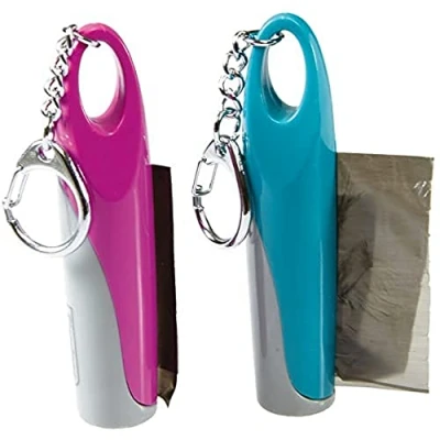 Afbeelding van Flamingo Hondenverzorging Poepzakhouder Eleganto Geel/Roze:Blauw/Grijs