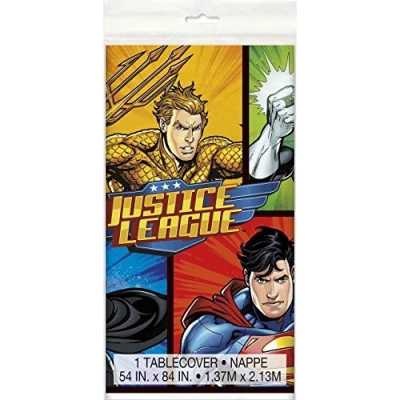 Afbeelding van Superhelden Justice League tafelkleed 1,37cmx2,13cm
