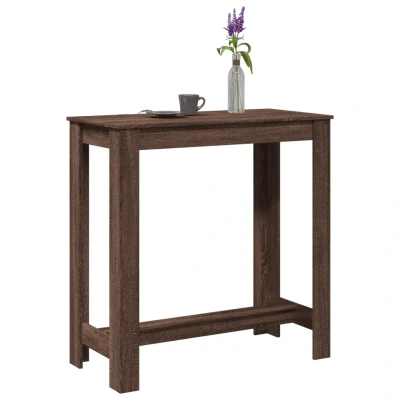 Afbeelding van vidaXL Bartafel 102x50x103,5 cm bewerkt hout bruin eikenkleurig