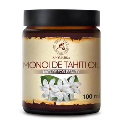 Afbeelding van Monoi de Tahiti 100 g, 100% puur natuurlijke lichaamsboter rijk aan mineralen en vitaminen voor intensieve huidverzorging massage wellness cosmetica ontspanning anti rimpel aging