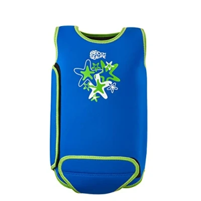 Afbeelding van BECO SEALIFE baby warmer, blauw/groen, maat L: 6 12 maanden