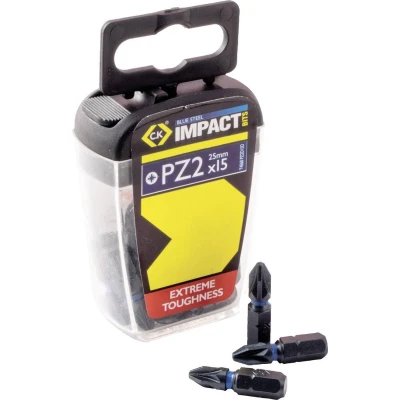 Afbeelding van C.K T4560 PZ2D15 Bitset 15 delig Kruiskop Pozidriv Torsion Control Technology