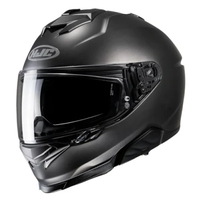 Afbeelding van Hjc I71 Dark Grey Semi Flat Titanium Full Face Helmets M Maat Helm