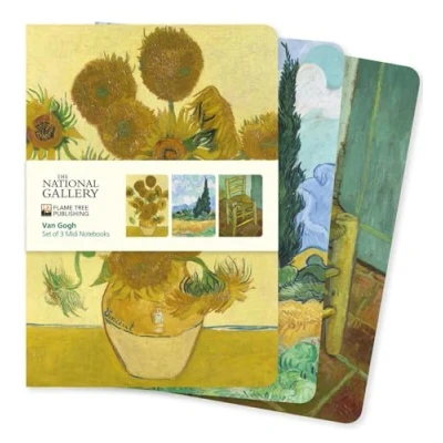 Afbeelding van Midi Notebook Collections National Gallery: Van Gogh Set of 3 Notebooks