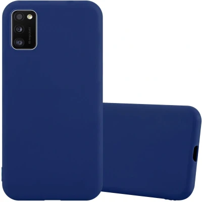 Afbeelding van Cadorabo Hoesje geschikt voor Samsung Galaxy A41 in CANDY DONKER BLAUW Beschermhoes gemaakt van flexibel TPU silicone Case Cover