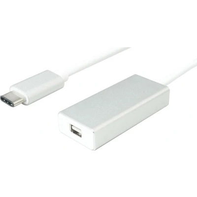 Afbeelding van Value 12.99.3225 USB C displaykabel / Mini DisplayPort Adapterkabel stekker, bus 0.10 m Zilver (metallic)