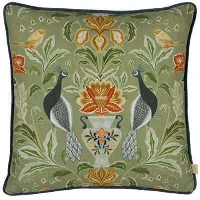 Afbeelding van Evans Lichfield Chatsworth kussensloop pauw salie 43 x cm