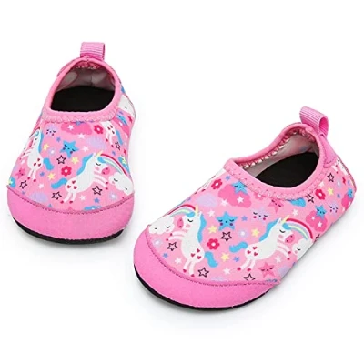 Afbeelding van Yorgou Waterschoenen Kinderen Baby Sneldrogend Strand Jongens Meisjes, Roze Eenhoorn