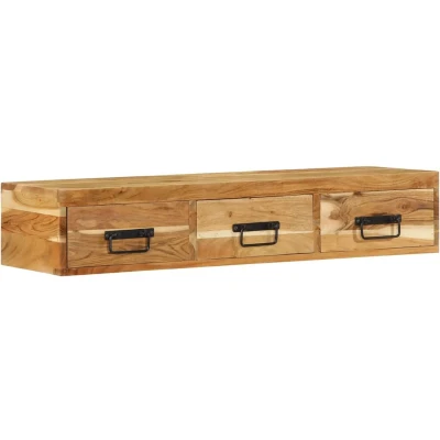 Afbeelding van vidaXL Tv meubel wandmontage 100x30x19 cm massief acaciahout