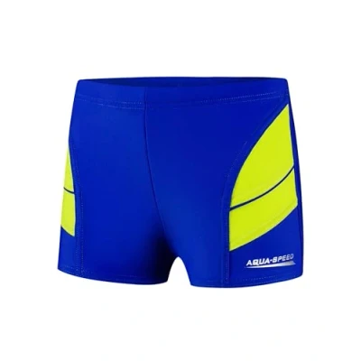 Afbeelding van Aqua Speed short swimming trunks for boys tight beachwear with UV protection modern swimwear bathing pants children&#039;s pool 28. blue green size 146 Andy