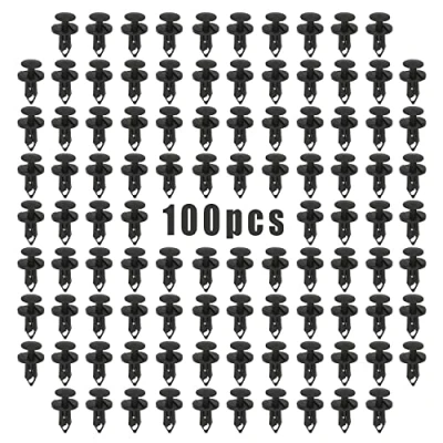 Afbeelding van XPOOP 100 stuks klinknagel clips kunststof auto, universele bumperclips, klinknagels bevestiging, kunststof, van auto