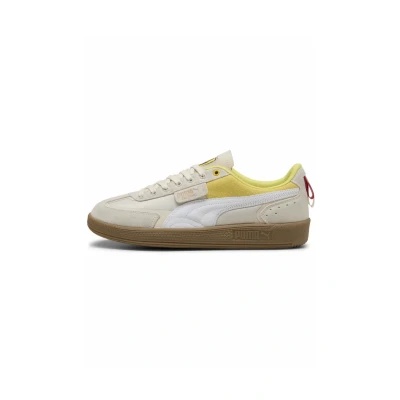Afbeelding van Puma Scuderia Ferrari Palermo Sneakers laag, Maat: 44, Alpine snow/speed yellow Leer en textiel