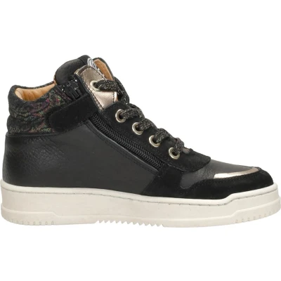 Afbeelding van Develab Sneakers hoog voor kinderen, Maat: 28, Zwart Leer