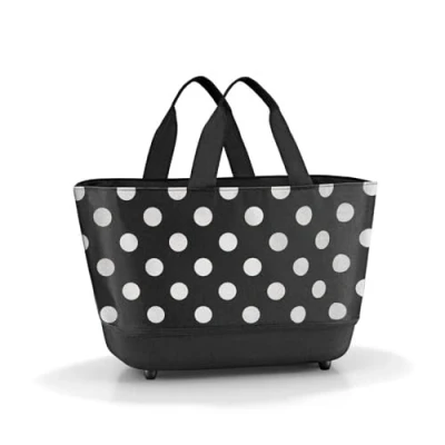 Afbeelding van Reisenthel Shoppingbasket Boodschappenmand 22L Dots Wit