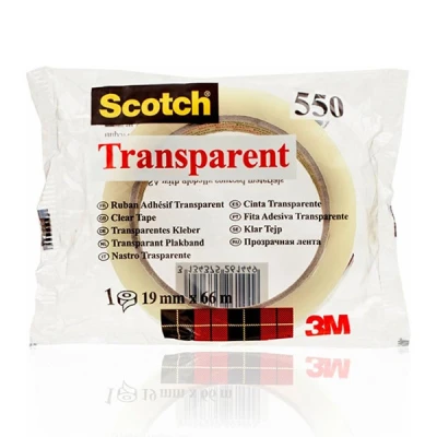 Image de 3M Scotch ruban adhésif 550, transparent, 19 mm x 66 m