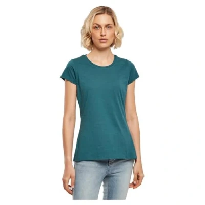 Afbeelding van Damesshirt &#039;Basic Tee&#039; met ronde hals Teal 4XL