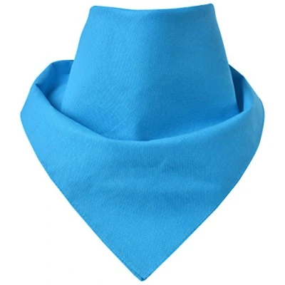 Afbeelding van Miobo halsdoek, 100% katoen, Eén maat 55 x cm, effen blauw