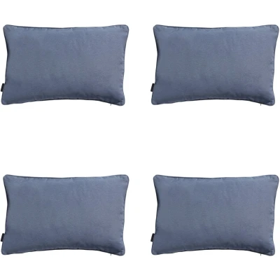 Afbeelding van Madison Sierkussen 60x40 piping Panama safier blue 4 stuks
