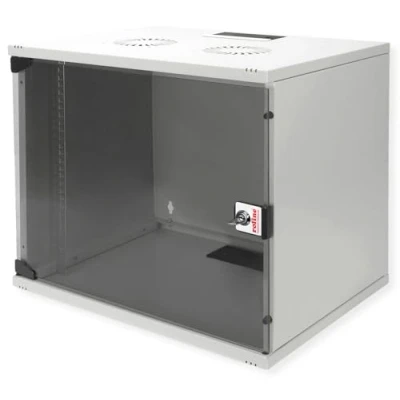 Afbeelding van ROLINE 19 inch wandbehuizing Basic 7 U, 540x400 BxD Bouwpakket grijs