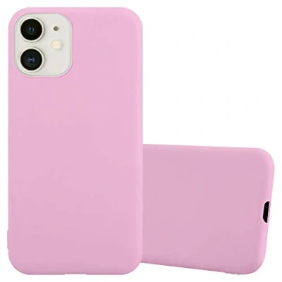 Afbeelding van Cadorabo Hoesje geschikt voor Apple iPhone 12 MINI in CANDY ROZE Beschermhoes gemaakt van flexibel TPU silicone Case Cover