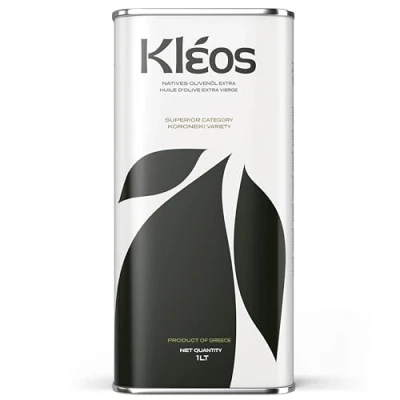 Image de Kleos Huile d’Olive Extra Vierge 1L Nouvelle Récolte 2024/25 Grecque Pressée à Froid partir d’Olives Koroneiki Qualité Premium