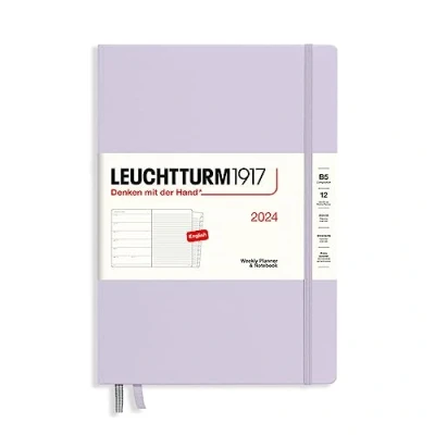 Afbeelding van LEUCHTTURM1917 367752 Samenstelling (B5) Weekplanner en notitieblok 2024, 12 maanden, lila, Engels