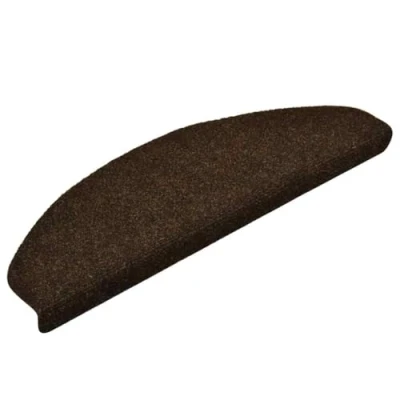 Afbeelding van Trapmatten zelfklevend 15 st 65x21x4 cm naaldvilt bruin