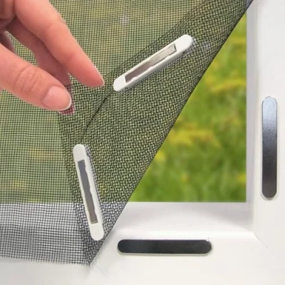 Afbeelding van EASYmaxx Insect Protect Vliegengaas voor ramen met magnetische bevestiging, op maat te snijden muggennet, insectenbescherming tot 110 x 130 cm, muggenbescherming, magneet, eenvoudige