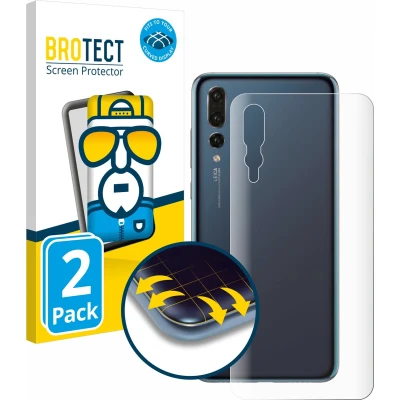 Afbeelding van BROTECT Screenprotector voor Huawei P20 Pro (Achterkant) Folie Beschermfolie transparant volledig dekking (2 Stuks)