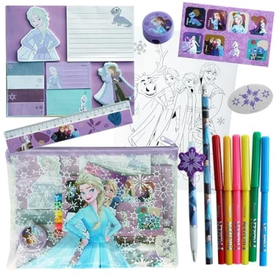 Afbeelding van Disney ijskoningin Activiteiten Kleurset voor kinderen Creatieve vrijetijdssets De accessoires kantoor Briefpapier Vilten Tekenen Cadeau idee verjaardag meisje