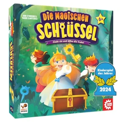 Afbeelding van de magische sleutels: vind ze en open truhe! Uitleg met kinderspel van jaren 2024