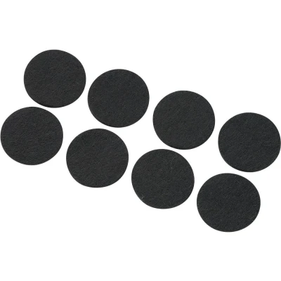 Afbeelding van TRU COMPONENTS FP2503WT Viltdoppen Zelfklevend, Rond Zwart (Ø x h) 25 mm 3 8 stuk(s)