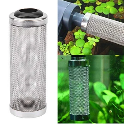 Afbeelding van Garnalenbescherming voor aquariumfilter, filterbescherming van roestvrij staal, vissen, garnalen, veilige circulatie, bescherming, netmand (16 mm)