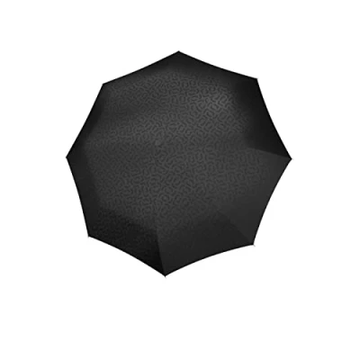 Afbeelding van Reisenthel Umbrella Pocket Classic Opvouwbare Paraplu ø 99 cm Signature Black Hotprint Zwart