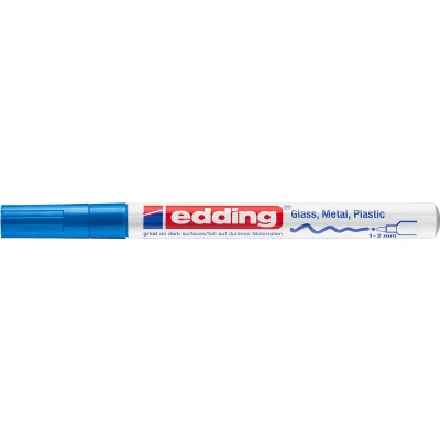 Afbeelding van edding 751 glanslakmarker blauw 1ST 1 2 mm / 4 9 003
