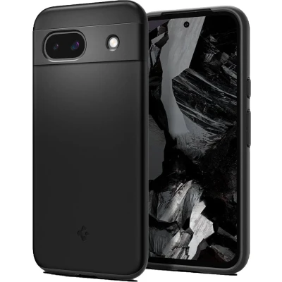 Afbeelding van Spigen Thin Fit Hoesje Geschikt voor Google Pixel 8a Back Cover Zwart