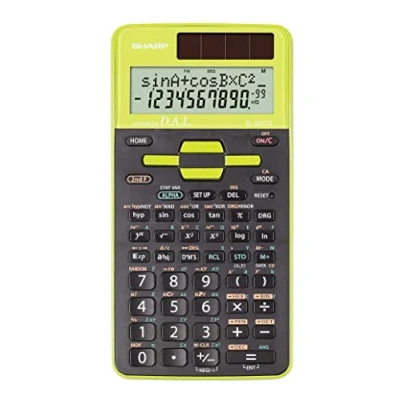 Afbeelding van Citizen Sh El531Tggr Calculator Sharp Zwart Groen Wetenschappelijk
