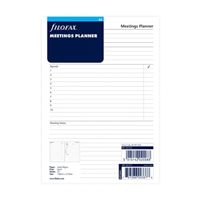 Afbeelding van Filofax A5 vergaderplanner