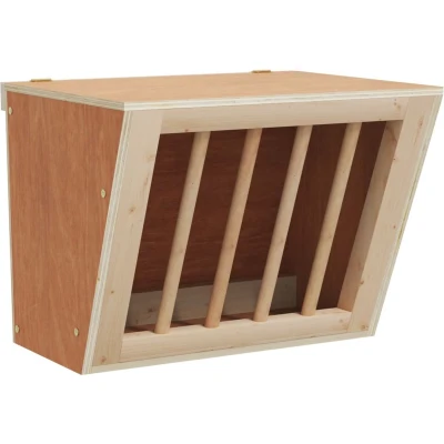 Afbeelding van vidaXL Hooiruif voor konijnen 25x18,5x20,5 cm massief vurenhout