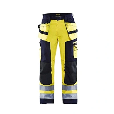 Afbeelding van Blaklader Multinorm werkbroek 1579 1514 High Vis Geel/Marineblauw C50