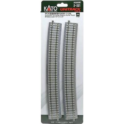 Afbeelding van H0 Kato Unitrack 2 331 Gebogen rails 4 stuk(s)