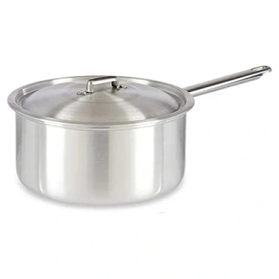 Afbeelding van Kinvara Steelpan/sauspan/juspan zilverkleurig 41 x 24 12 cm 4 liter aluminium Met handige deksel Kookpannen