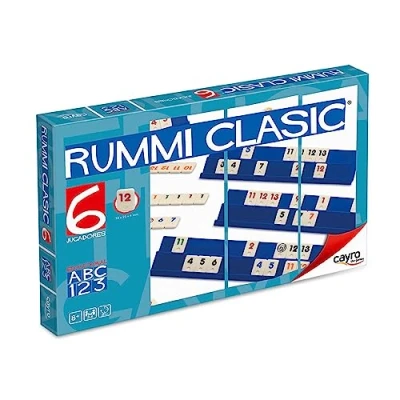 Afbeelding van Cayro Rummi Classic Geschikt voor 6 Spelers Strategisch Bordspel Vanaf 8 Jaar