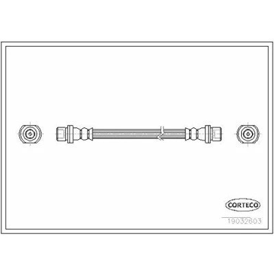 Afbeelding van CORTECO 19032603 Remslang Achteras 297 TOYOTA: RAV4 I Off Road
