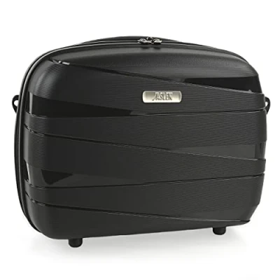 Afbeelding van JASLEN Vanity Hard Case Toilettas voor dames op reis met grote capaciteit, licht en robuust, zwart