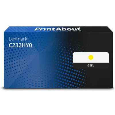 Afbeelding van Huismerk Lexmark C232HY0 Toner Geel