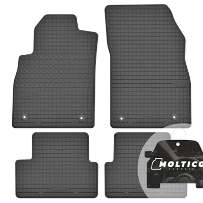 Afbeelding van moto MOLTICO 4 stuks rubberen vloermatten op maat voor alle seizoenen, geschikt Opel Astra J (2009 2020)