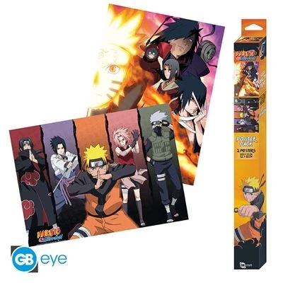 Afbeelding van ABYstyle Poster Naruto Groups Set 38 X 52 Cm Multicolor