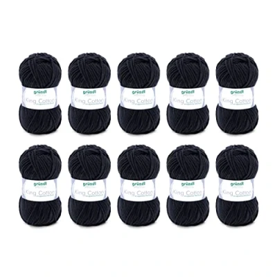 Afbeelding van 3360 19 King Cotton 10x50 gram zwart