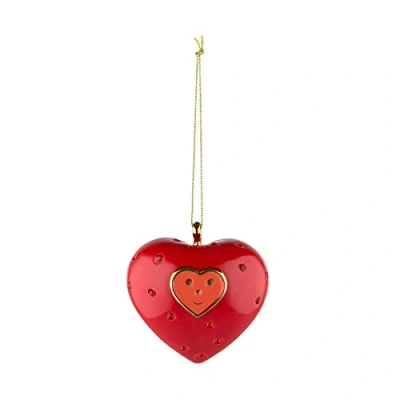 Afbeelding van Alessi kerstbal Faberjori Cuore e Cuora Multi color / diameter 7,5 cm Glas
